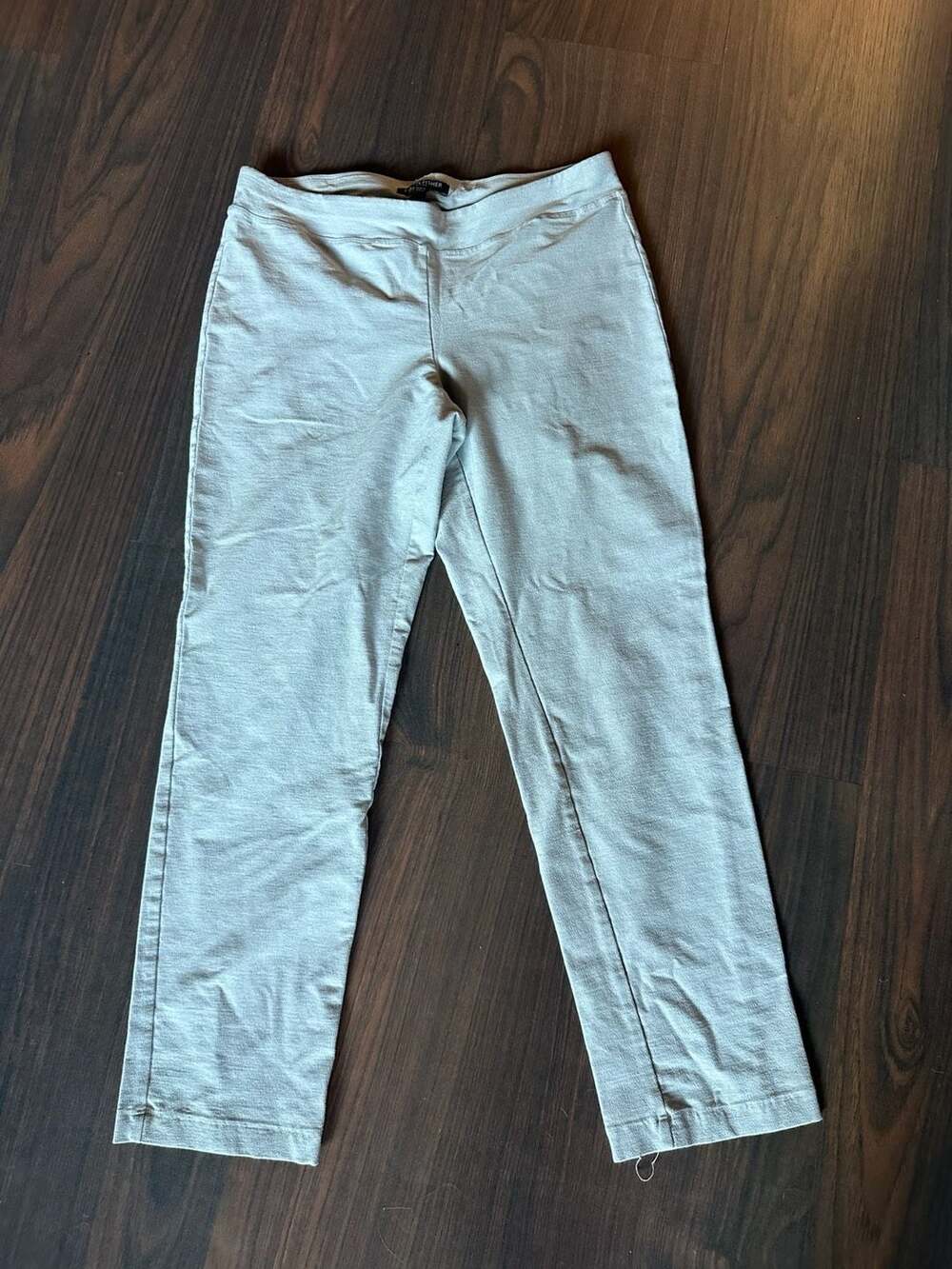 Eileen Fisher Gray Pull-On Slim Leg Pants